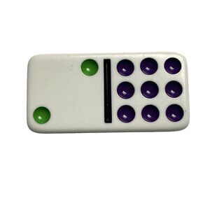 Double Nine Dominoes Replacement Tile 2 9 Color Dot Vintage 1998 mq